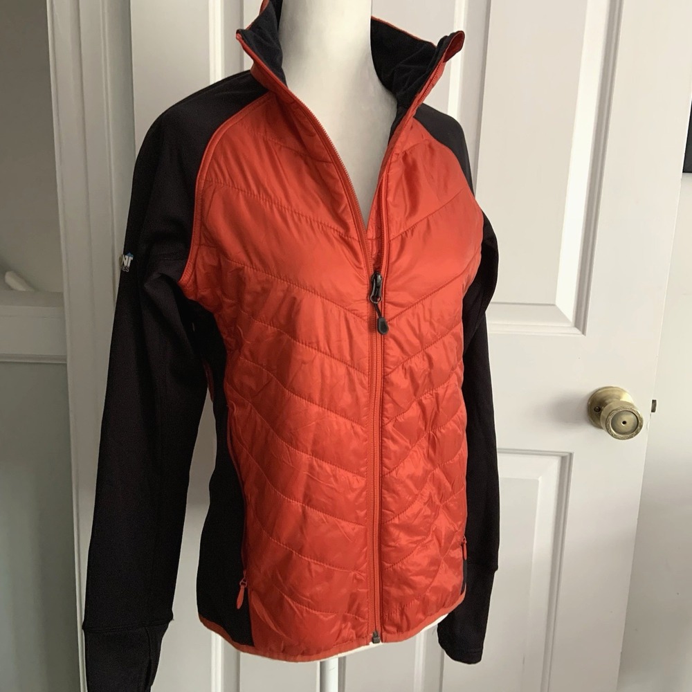 EMS Eastern Mountain Sports Women S Primaloft light thin puffer RED GORP Jacket